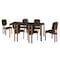 Manhattan Comfort Rectangle Dining Set of 7, 70.87 in L, MDF 6-DT-79620-BK - alternate 6